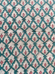 Indian Cotton Block Print Fabric by the Yard -Sewing and Quilting Fabric - Rohiyaan